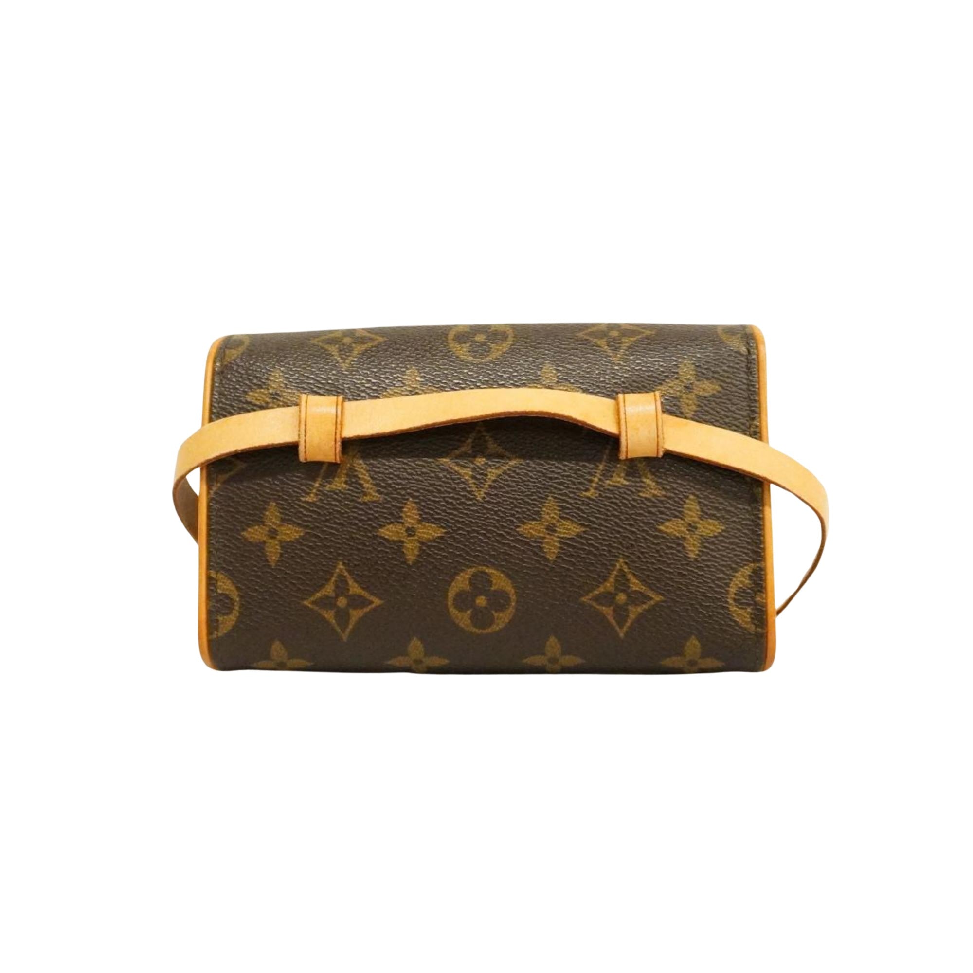 Louis Vuitton Pochette Florentine  Canvas Clutch Bag