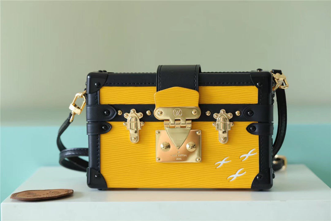 Louis Vuitton Petite Malle Epi Yellow For Women,  Shoulder And Crossbody Bags 7.9in/20cm Louis Vuitton 