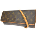 Louis Vuitton Pochette Twin Gm  Canvas Clutch Bag