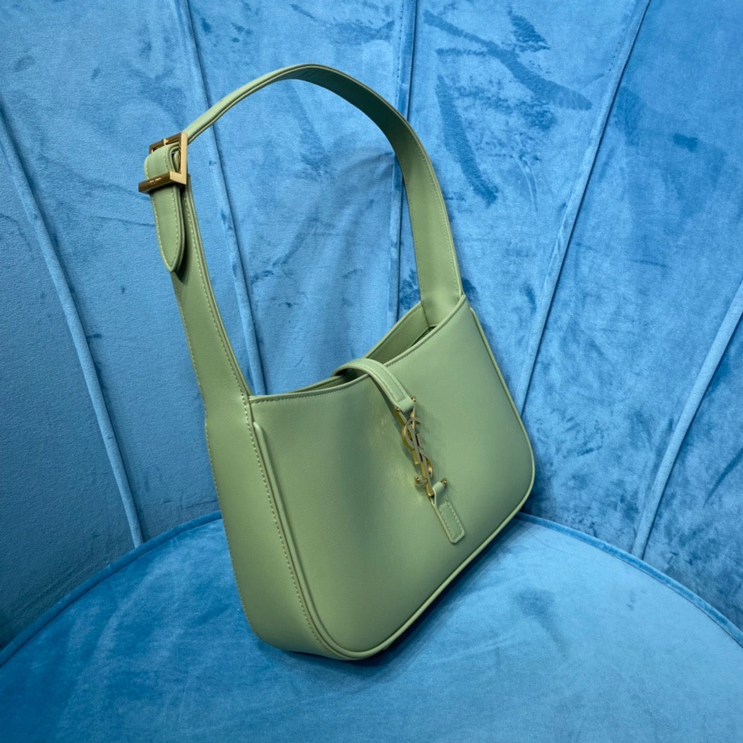 YSSL Le 5 Ã 7 Hobo Bag In Smooth Light Green For Women 9in/23cm YSL 6572282R20W3316