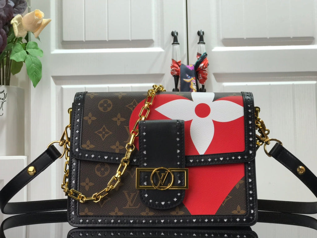 Louis Vuitton Dauphine MM Game On Monogram Canvas By Nicolas Ghesquiere For Women, Women’s Handbags, Shoulder And Crossbody Bags 9.8in/25cm Louis Vuitton M57448