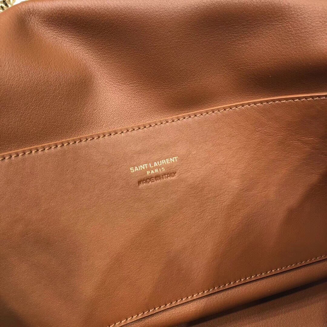 Top Quality Kate MeTop Qualityum Reversible Chain Bag Brown For Women 28.5in/11.2cm YSL 5538041S78W7761
