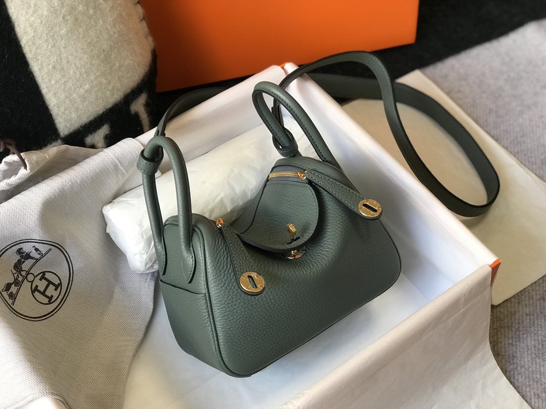 Lindy Mini Bag Vert Amande With Gold Hardware For Women, WomenÃ¢â‚¬â„¢s Handbags, Shoulder And Crossbody Bags 7.5in/19cm
