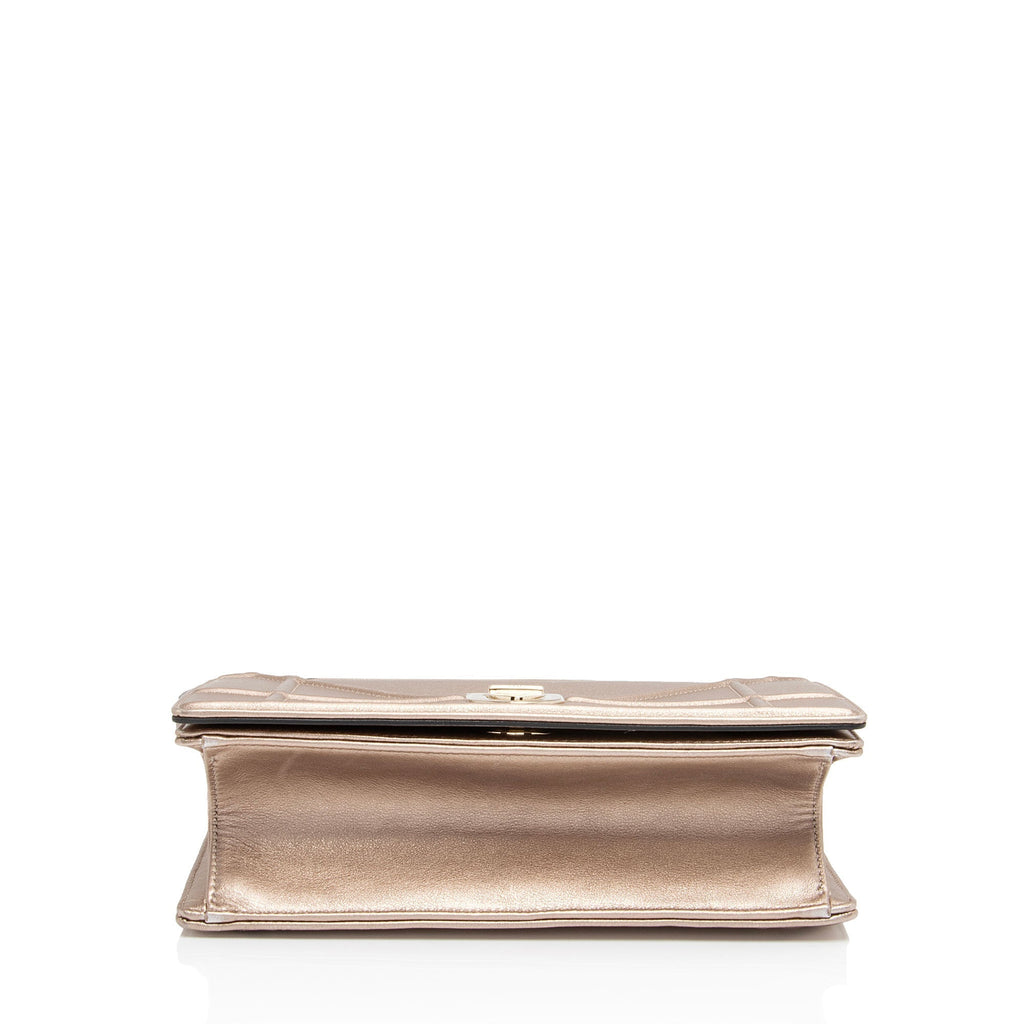 Dior Metallic Calfskin Diorama Medium Shoulder Bag