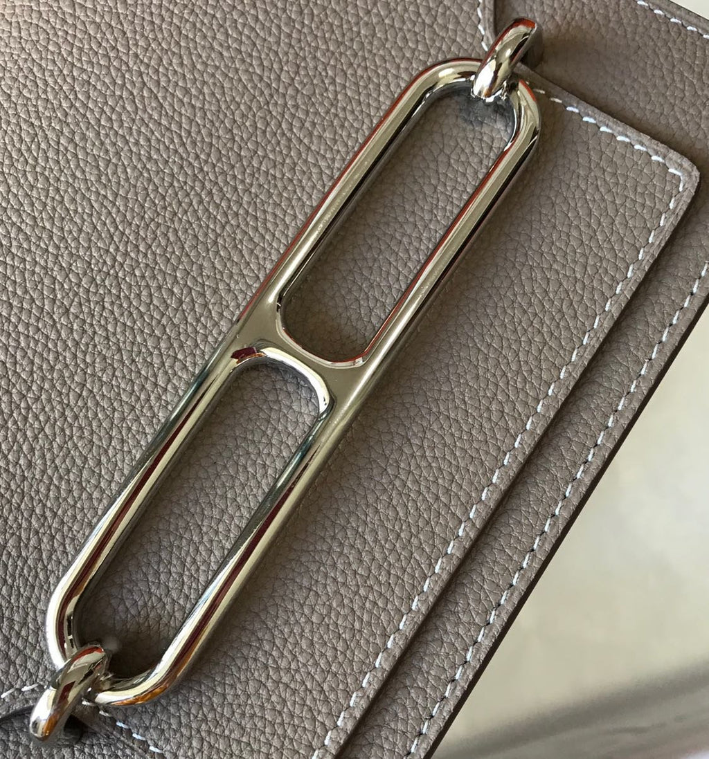 Mini Evercolor Sac Roulis 19 Grey For Women, Handbags, Shoulder Bags 7.5in/19cm