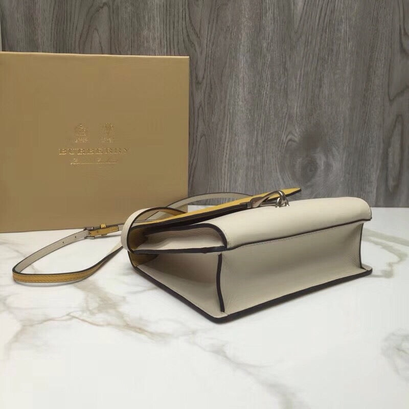 Burberry Small Macken Colorblock Crossbody Beige/Yellow Bag For Women, Bags 9.5in/24cm
