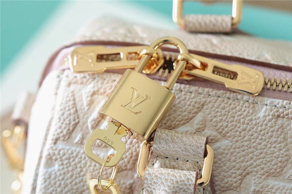 Louis Vuitton Speedy Bandouliere 20 Monogram Empreinte Pale Beige For Women,  Shoulder And Crossbody Bags 20.5cm/8.1in Louis Vuitton M46163