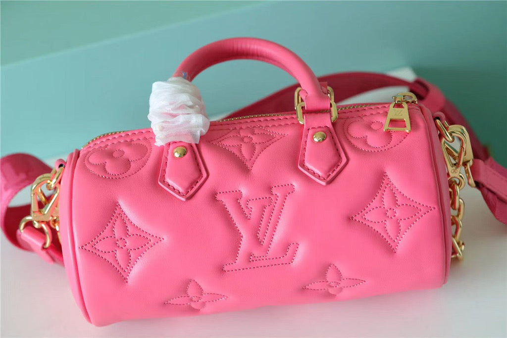 Louis Vuitton Papillon GLAMI Bag Classic Monogram For Women 20cm Dragon Fruit Pink Louis Vuitton M59826