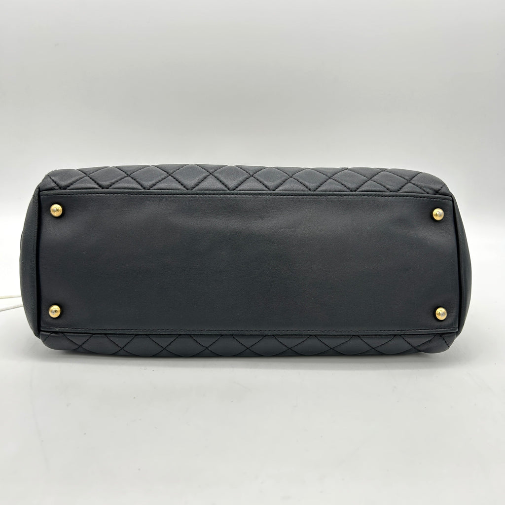 Chanel Matelasse Chain Shoulder Black Leather LA4509