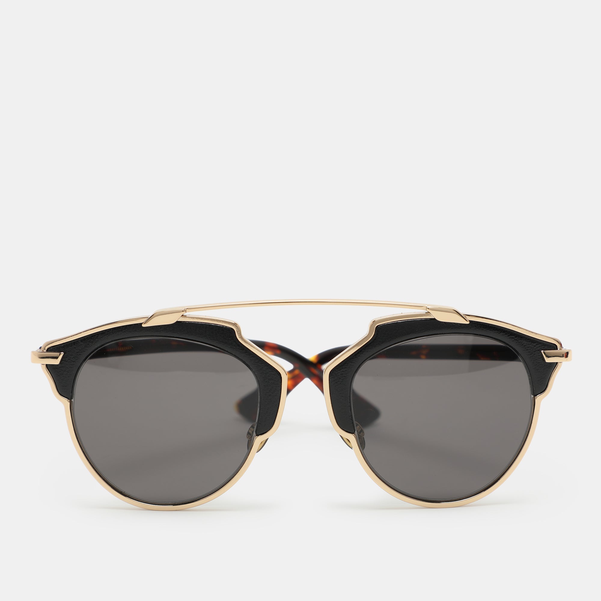 Dior Black P7Py1 So 1 :1 Rep Metal Round Sunglasses