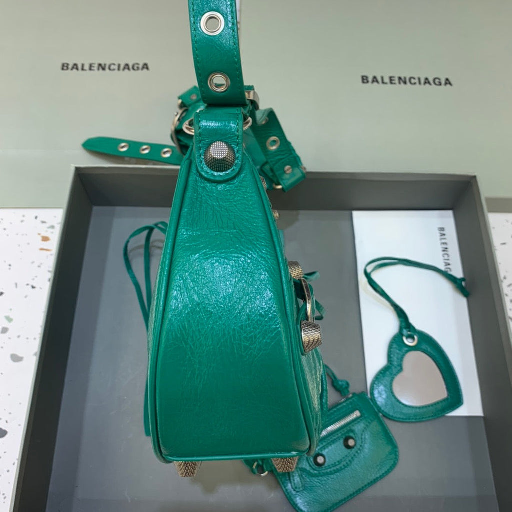 Le Cagole XS Shoulder Bag In Dark Green, For Women,  Bags 13in/33cm