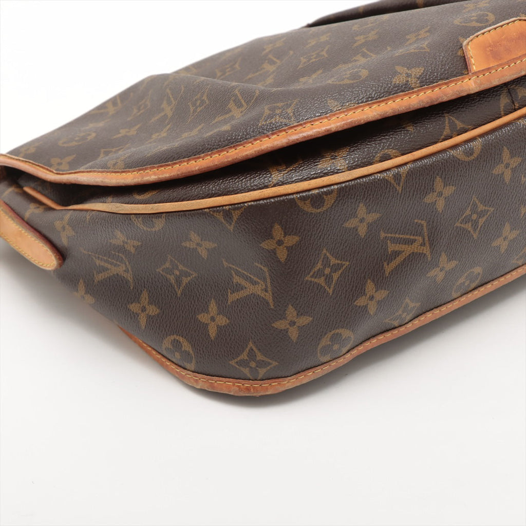 Louis Vuitton Menilmontant Handbag Monogram Canvas Brown Canvas Crossbody Bag