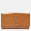 Saint Laurent Beige  Leather Belle De Jour Clutch