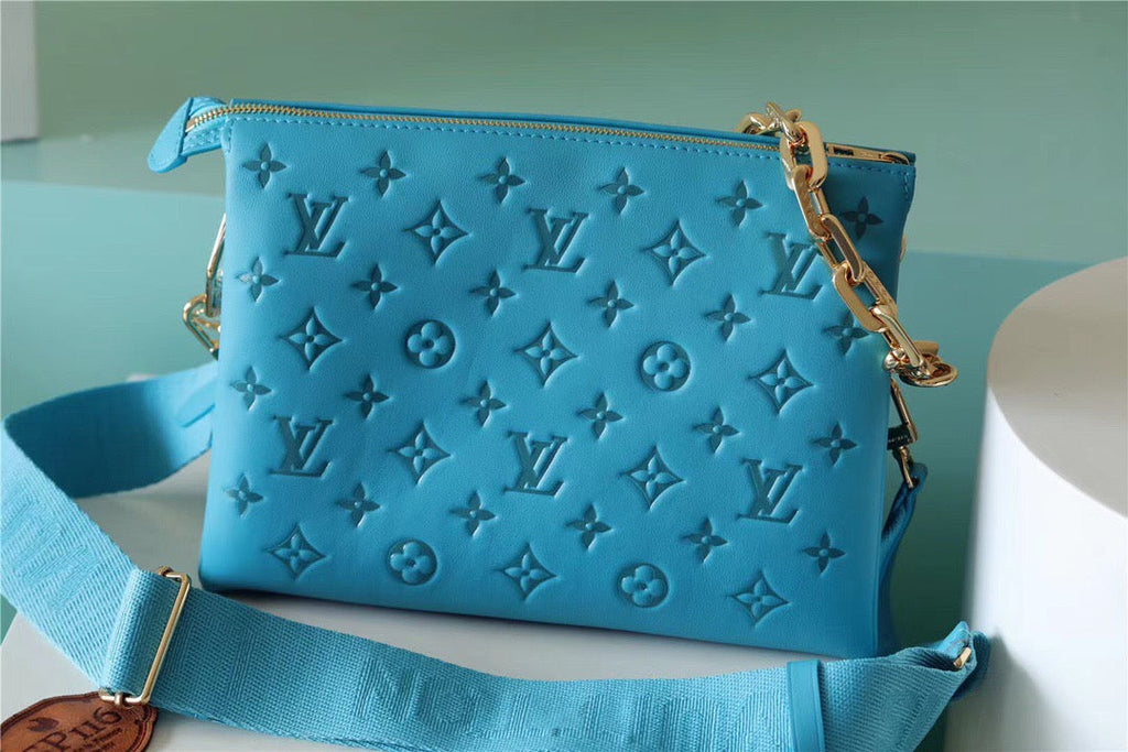 Louis Vuitton Coussin PM Monogram Blue For Women, Women’s Bags, Shoulder And Crossbody Bags 10.2in/26cm Louis Vuitton 