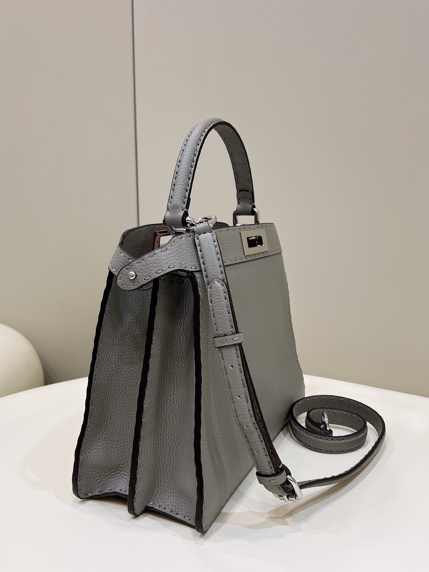 FI ISeeU MeGLAMIum Gray For Women, Handbags, Shoulder Bags 13.1in/33.5cm FF