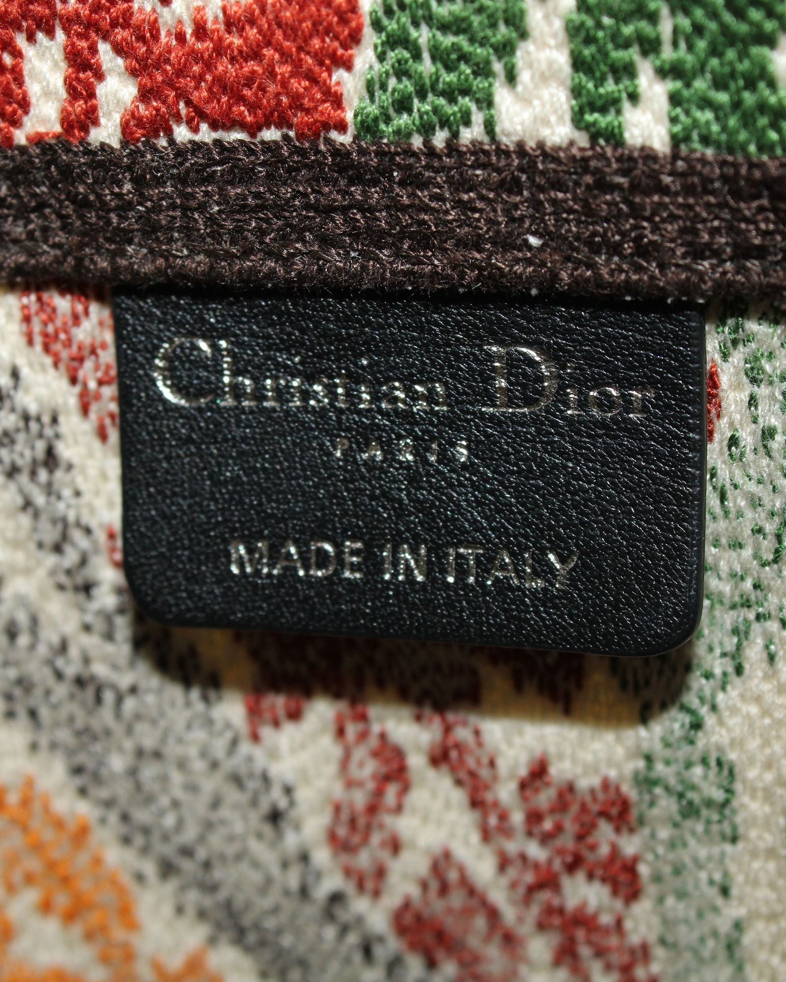Dior Paisley Embroidery D-Bucket Bag in Multicolor Canvas