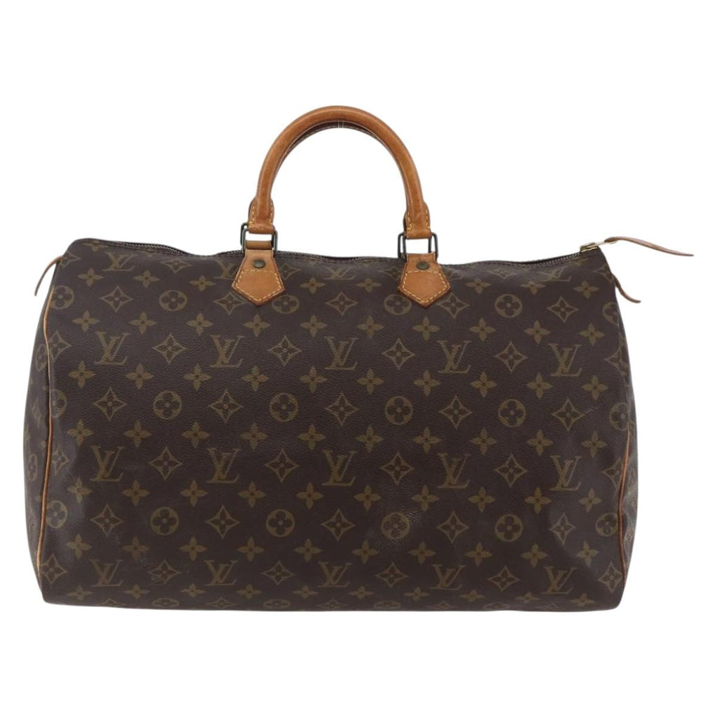 Louis Vuitton Speedy Bandouliere Bag Monogram Canvas Brown Canvas Handbag
