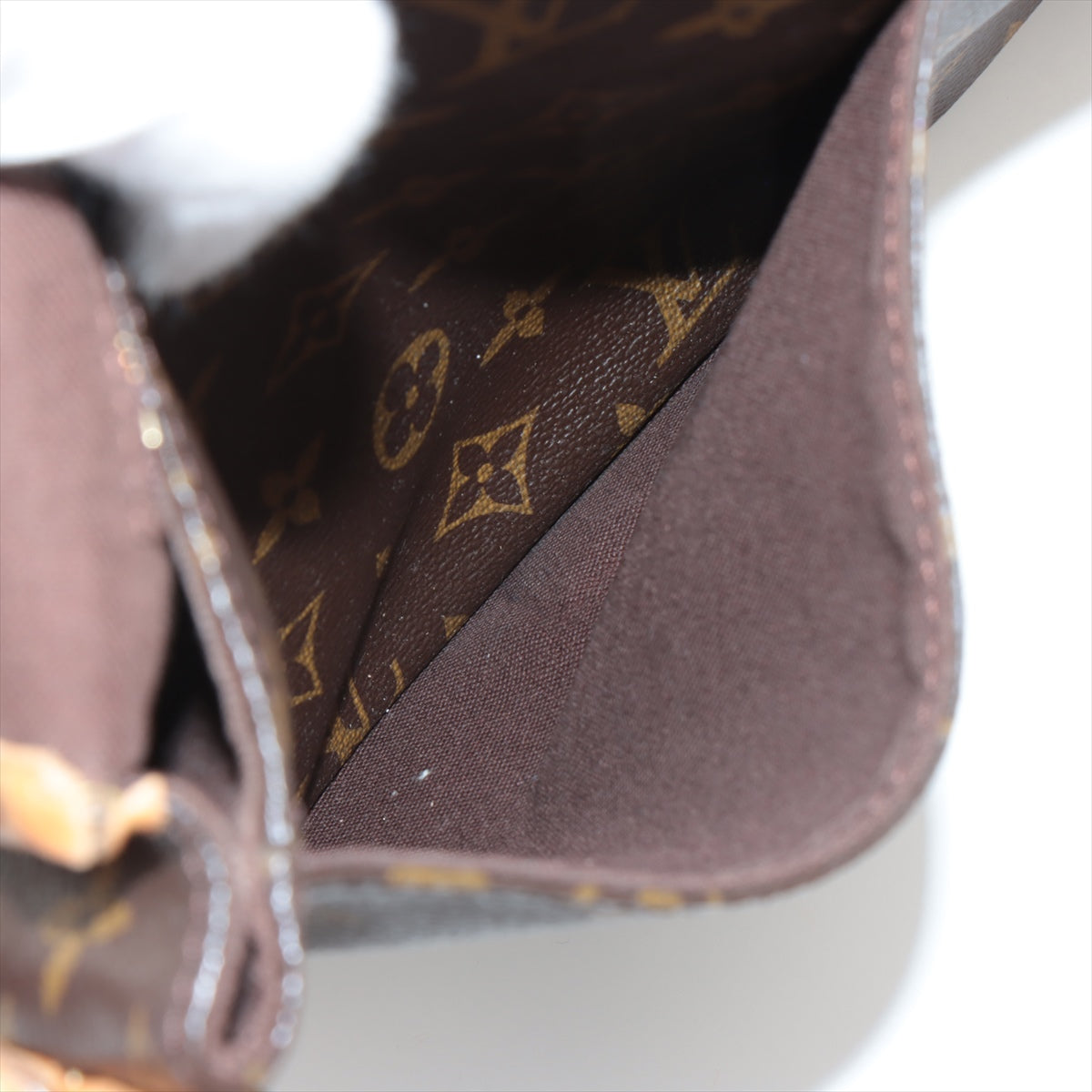 Louis Vuitton Menilmontant Handbag Monogram Canvas Brown Canvas Crossbody Bag