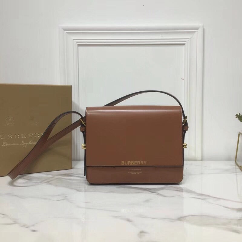 GraShoulder Bag Small Brown For Women, Bags 7.8in/20cm
