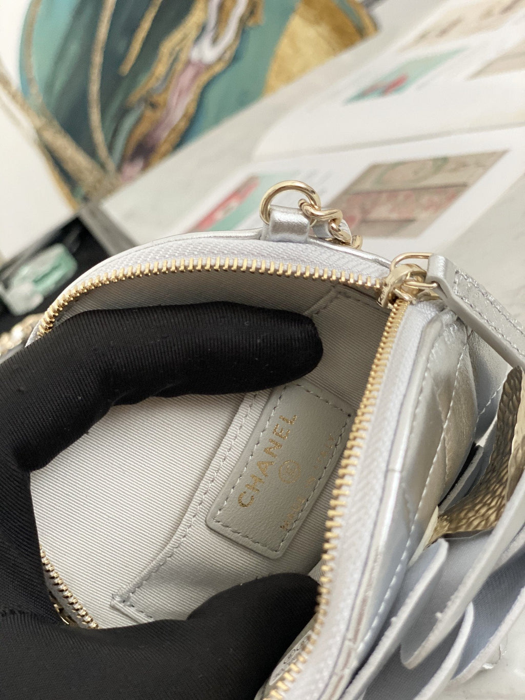 Chanel Camellia Clutch With Chain SiLouis Vuittoner Bag For Women 11cm/4in