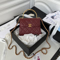 Chanel Clutch With Chain Gold Hardware Red For Women Handbags, Shoulder Bags 5.7in/14.5cm