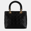 Medium Lambskin Cannage Lady Dior