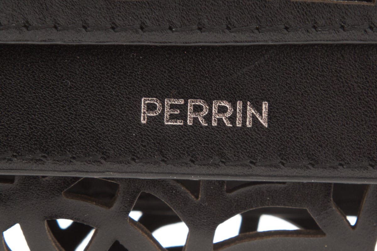 Perrin Black Spider Web Le Cabriolet Leather Clutch