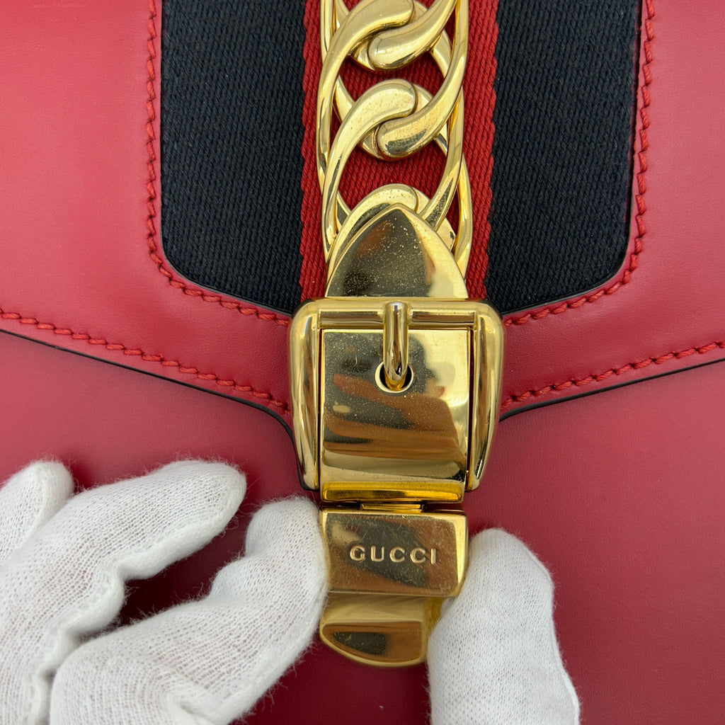 GUCCI Calfskin Small SyLouis Vuittonie Shoulder Bag gu9956tu