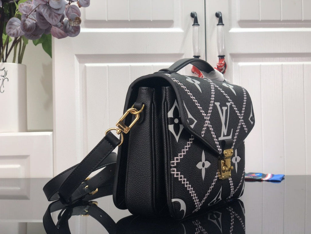 Louis Vuitton Pochette Metis Monogram Empreinte Black For Spring,  Shoulder And Crossbody Bags 9.8in/25cm Louis Vuitton M46028