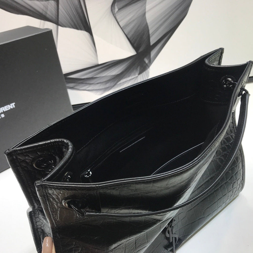 YSSL Niki Medium Shopping Bag Black For Women 12in/32cm YSLÂ 