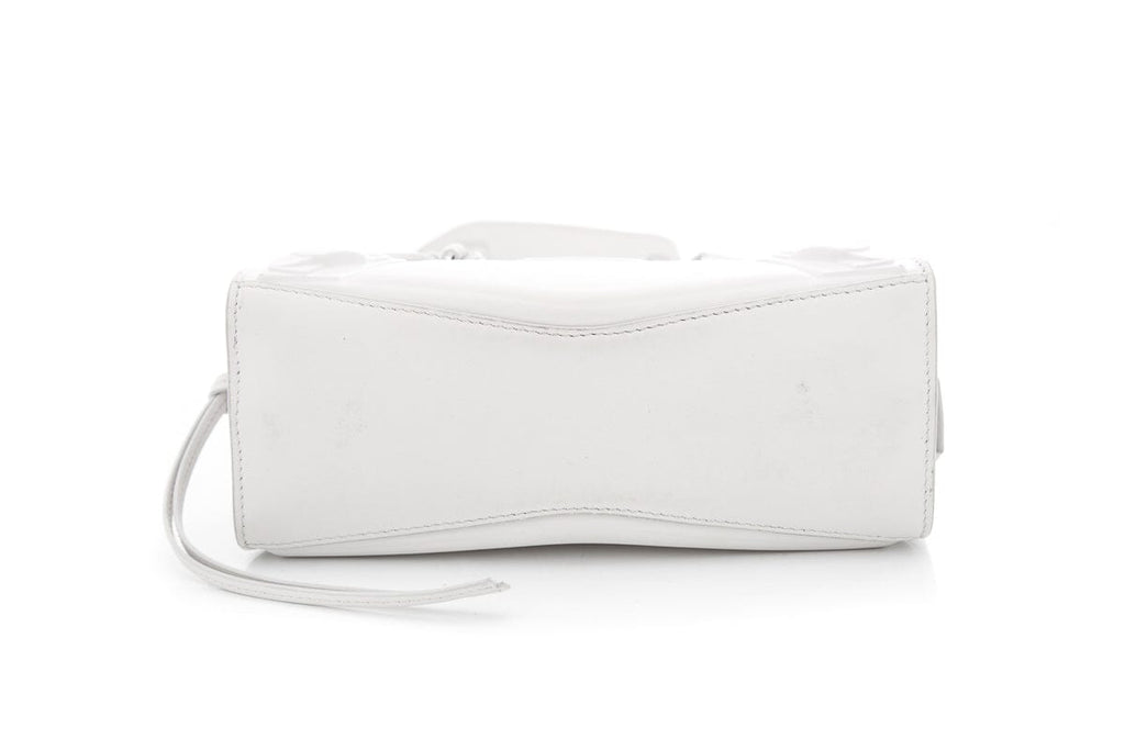 Balenciaga White Leather Neo Classic City Handbag