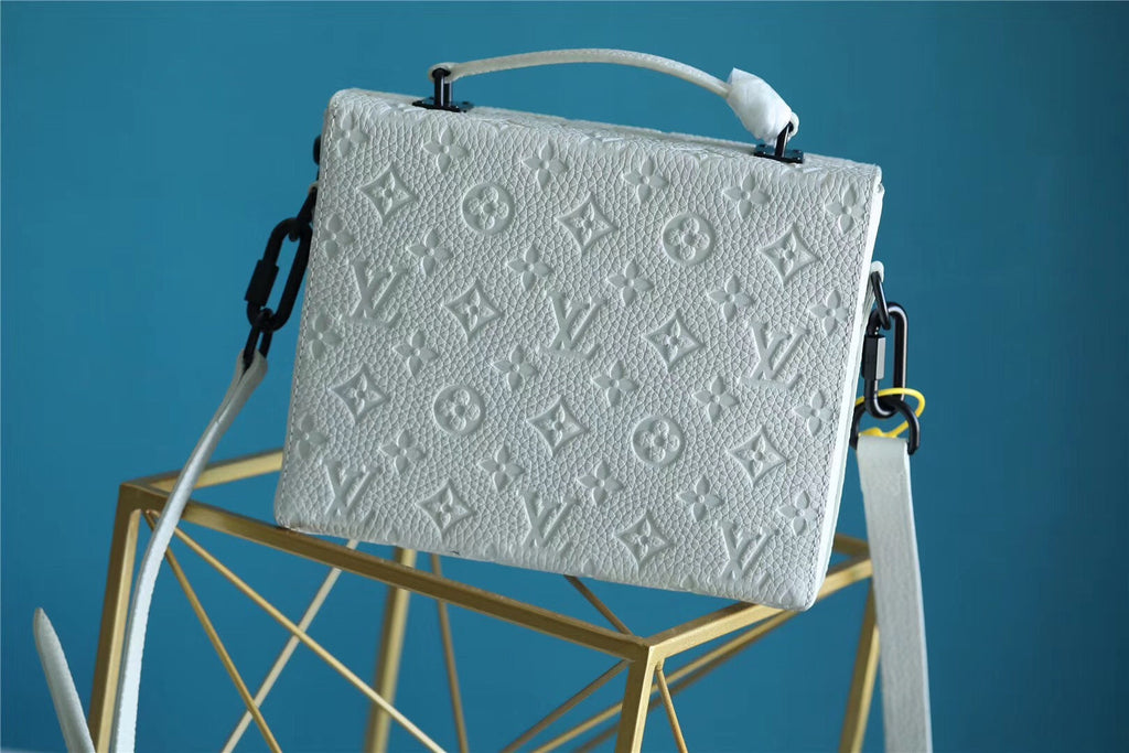 Louis Vuitton Mini Soft Trunk Box Taurillon White For Men, Bags, Shoulder And Crossbody Bags 9.1in/23cm Louis Vuitton
