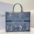 Dior Large Book Tote Blue and White Cornely Embroidery, Blue, For Women Women’s Handbags, Shoulder Bags, 42cm CD M1286ZRGO_M928