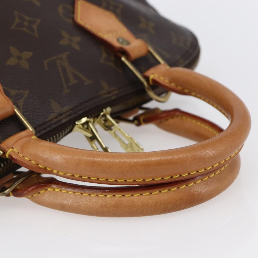 Louis Vuitton Alma Handbag Monogram Canvas Brown Canvas Handbag