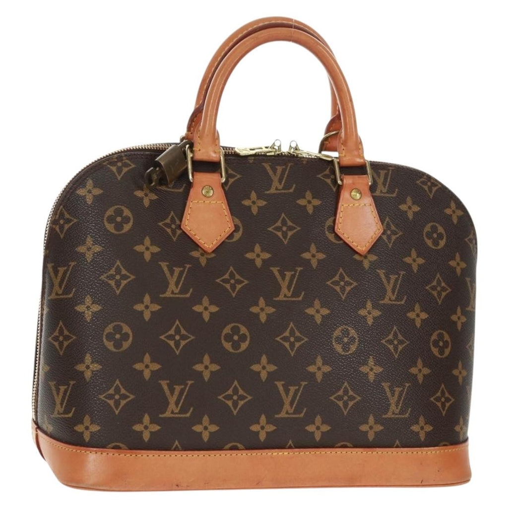 Louis Vuitton Alma Handbag Monogram Canvas Brown Canvas Handbag