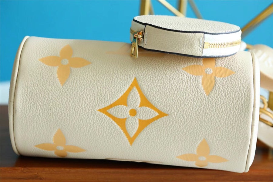 Louis Vuitton Papillon Burberry Monogram Empreinte Beige For Women, Women’s Bags, Shoulder And Crossbody Bags 7.9in/20cm Louis Vuitton
