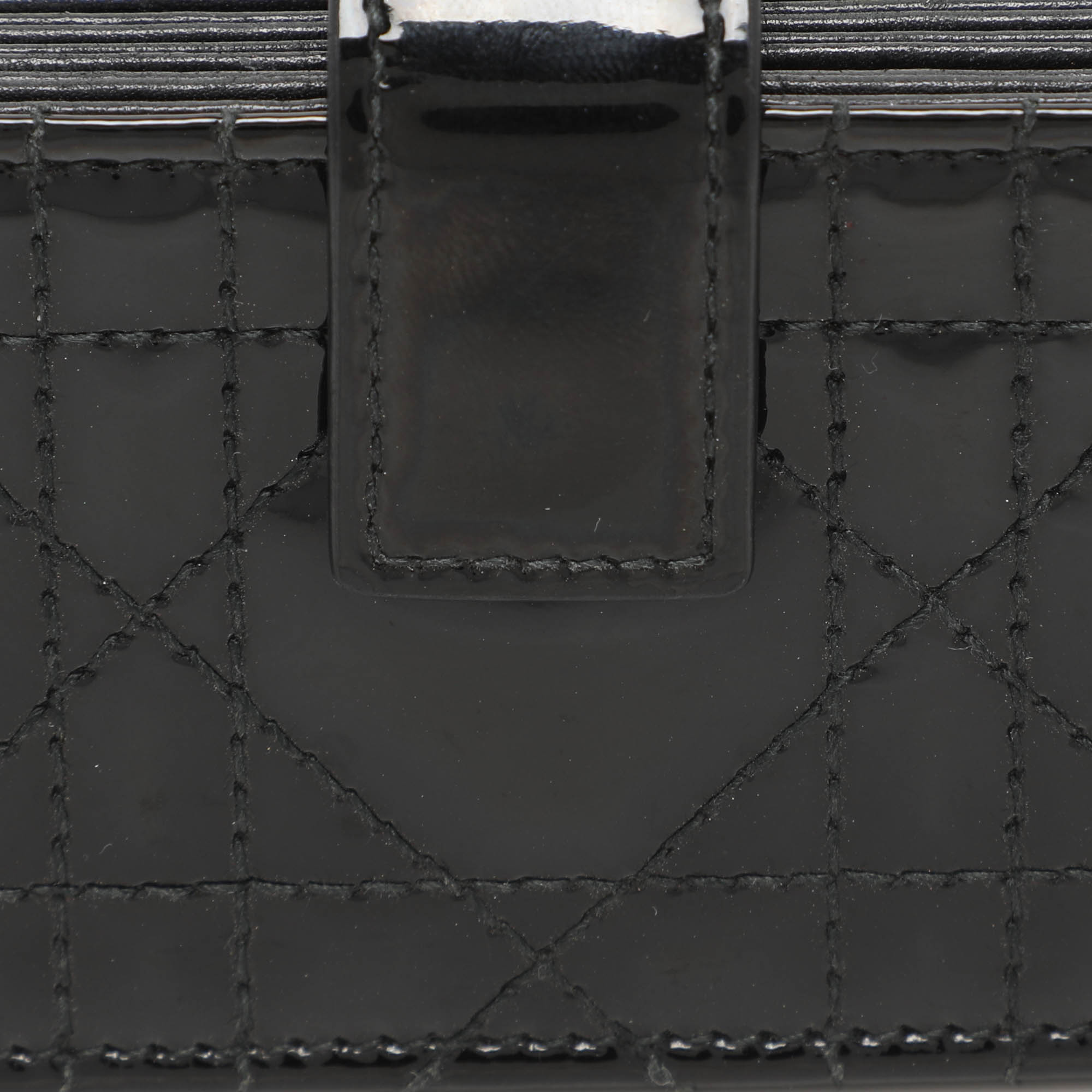 Dior Black Cannage  Leather Lady Dior 5 Gusset Card Holder