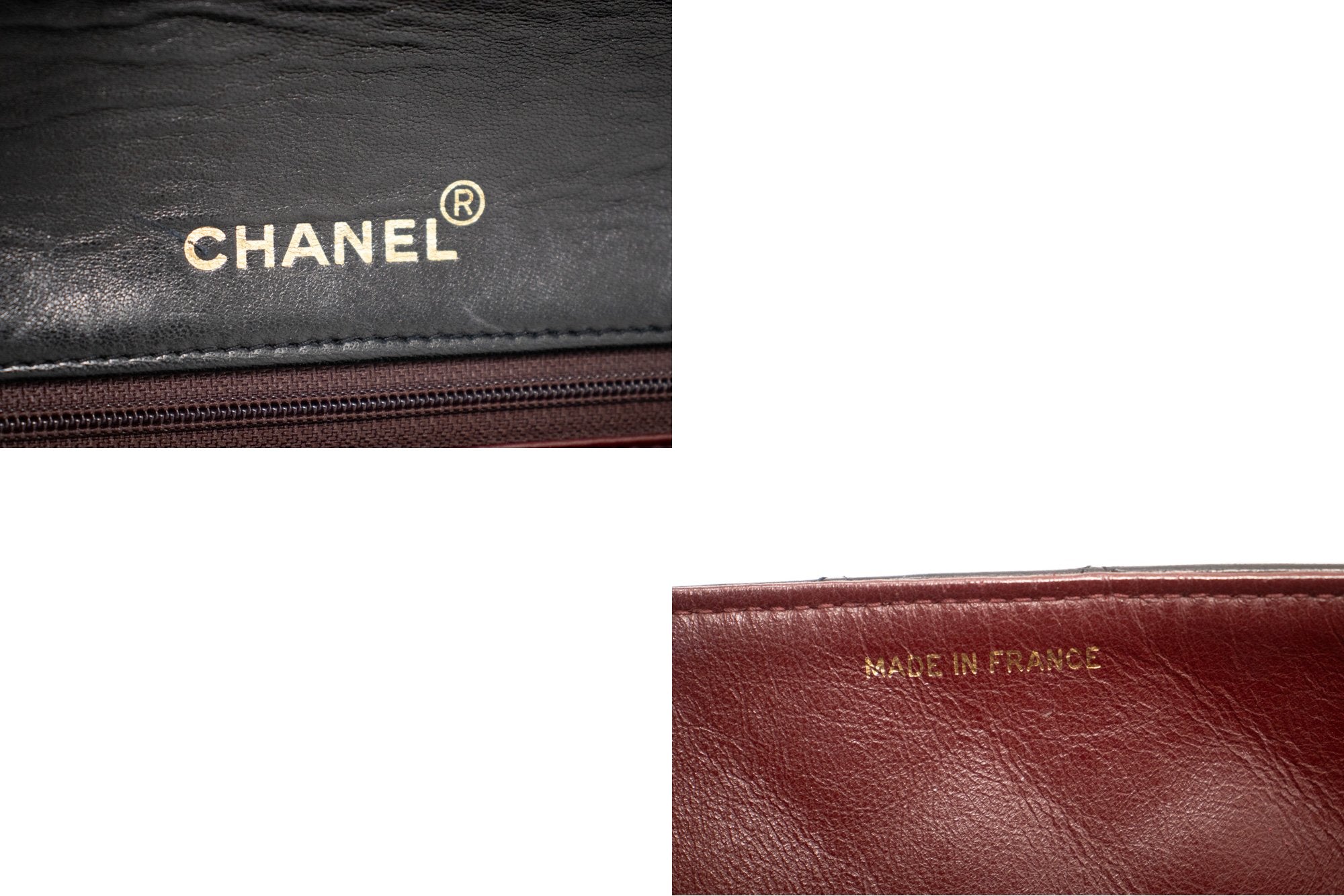 CHANEL Full Flap Chain Shoulder Bag Clutch Black Quilted Lambskin k84