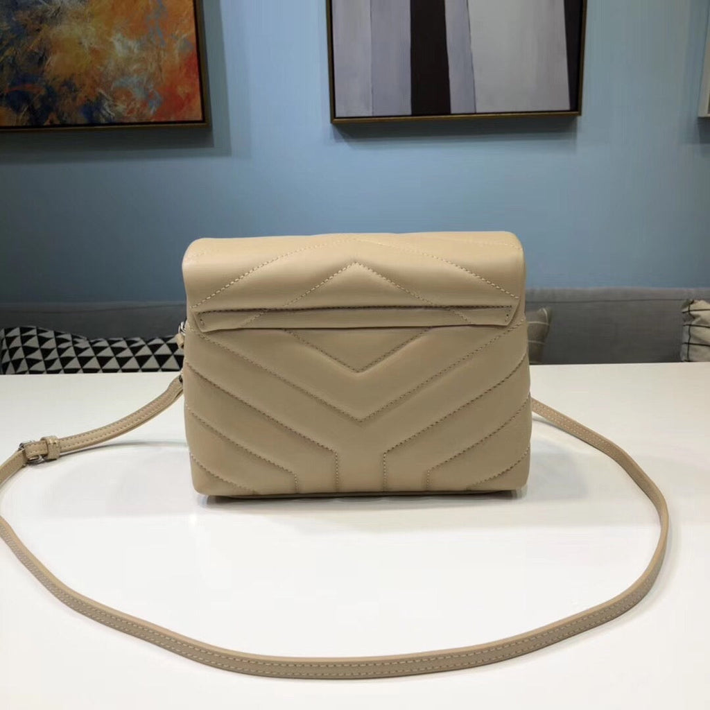 Saint Laurent Loulou Mini Shoulder Bag White For Women 7in/18cm YSL