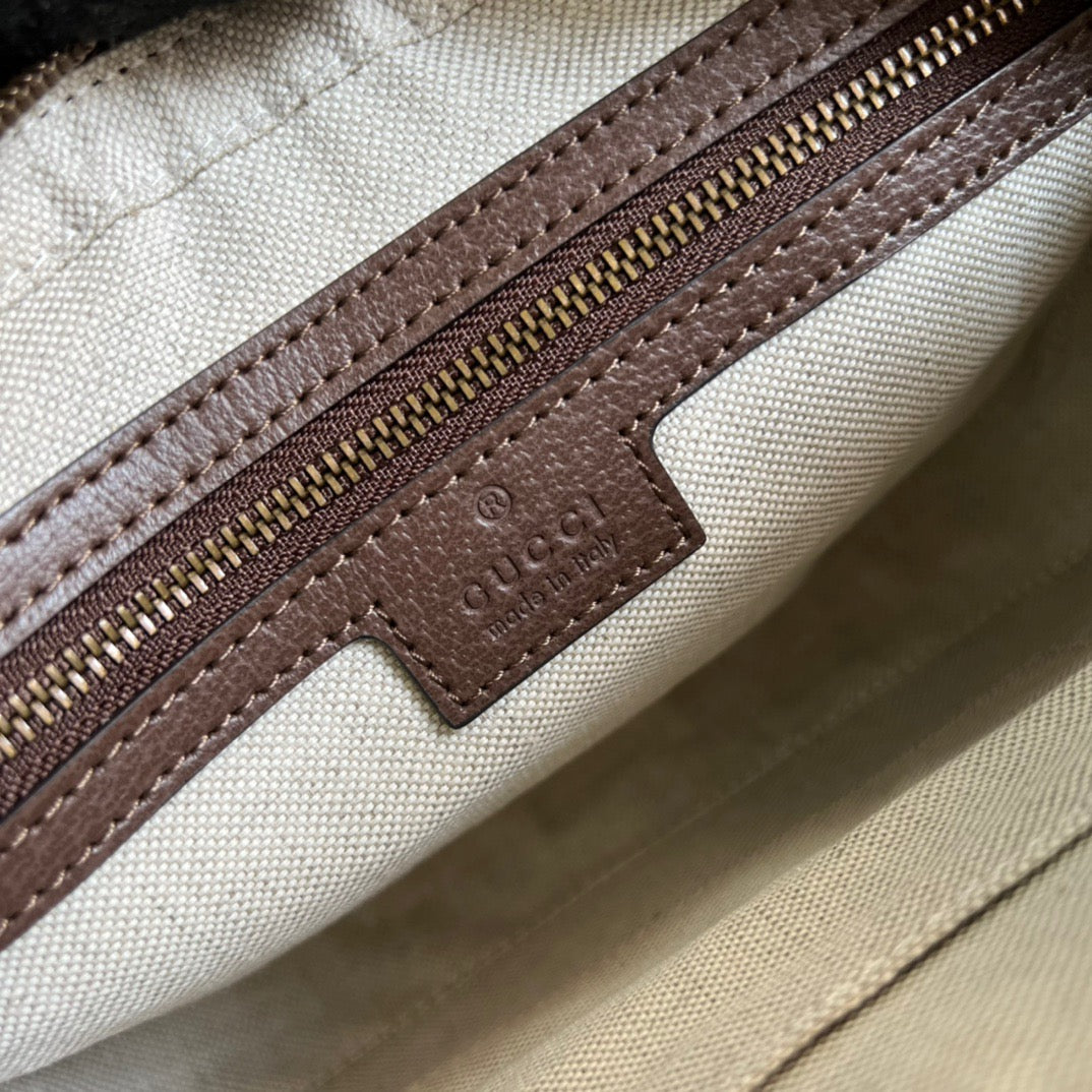 Gucci OphiDiora Gucci Shoulder Bag Beige And Ebony Gucci Supreme Canvas For Women  9.2in/23cm Gucci 699439 9C2ST 8920