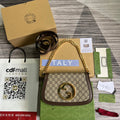 BlonGLAMIe Shoulder Bag Beige For Women, Women’s Bags 11in/28cm 699268 K9GSG 8358