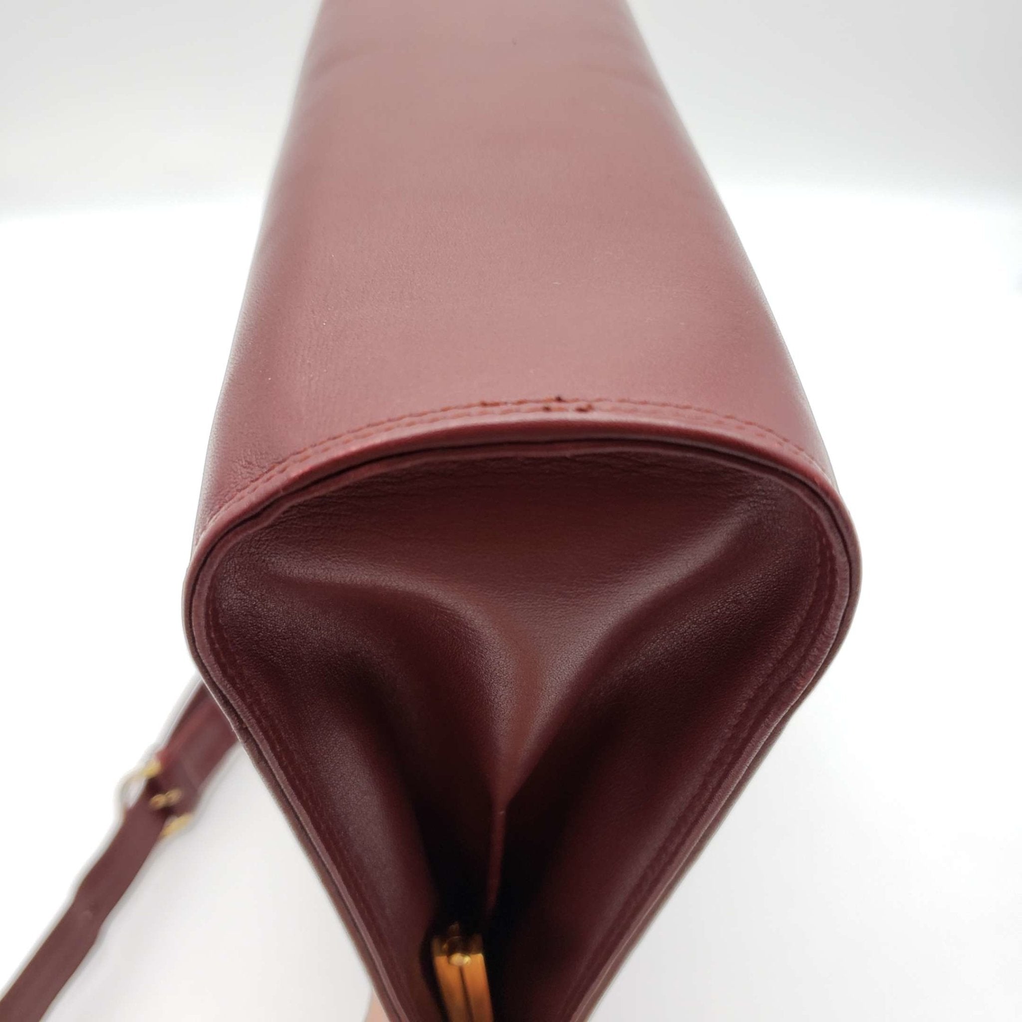 Cartier Gold Leather Clutch Bag