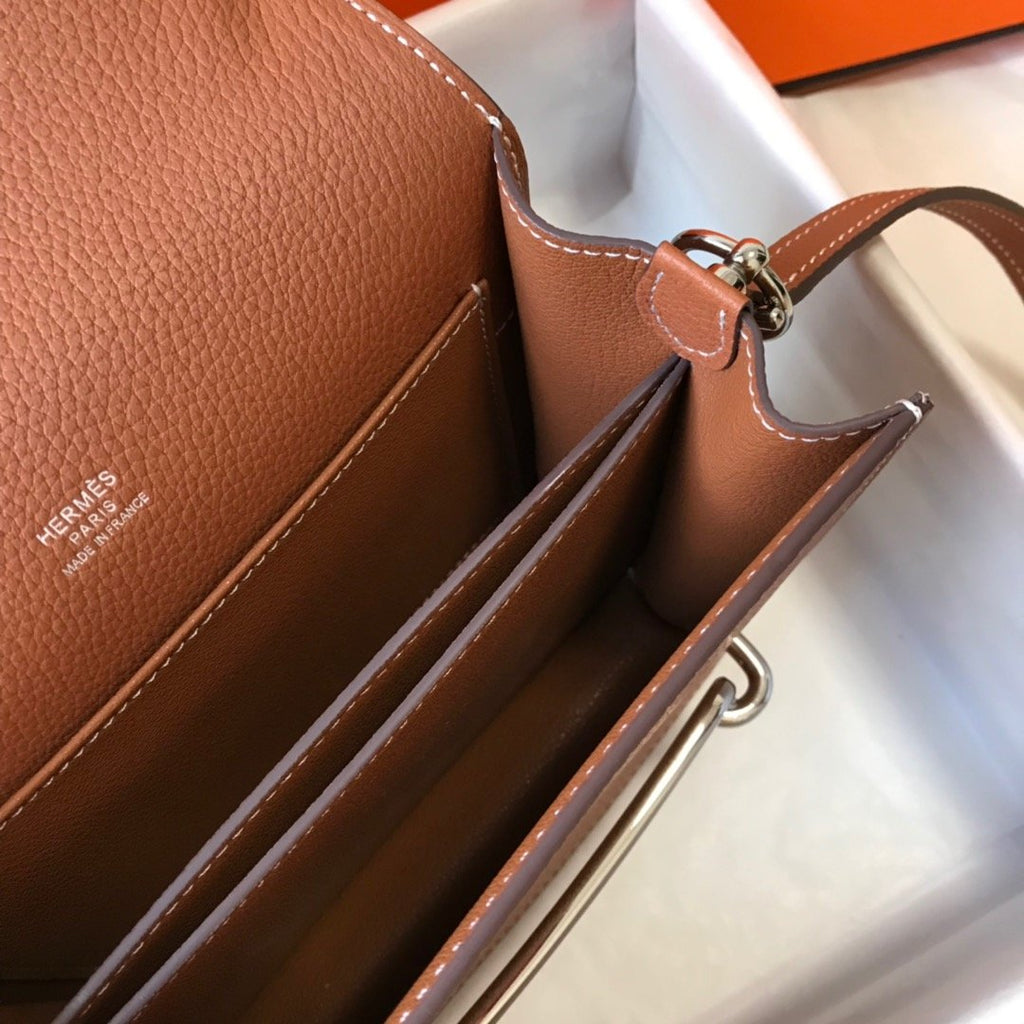 Mini Evercolor Sac Roulis 19 Brown For Women, Handbags, Shoulder Bags 7.5in/19cm