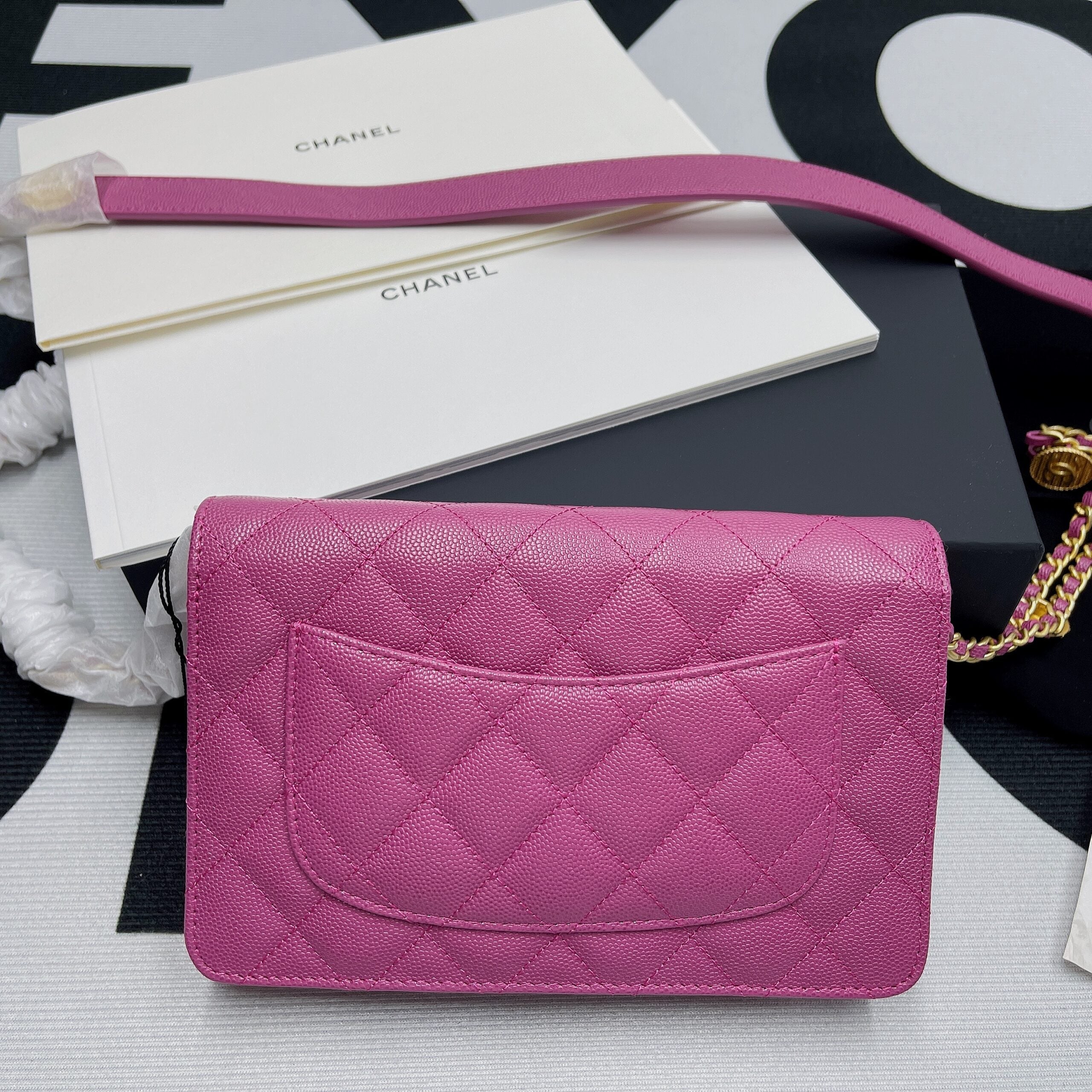 ChanelSmall GlamIap Bag Gold Hardware Plum For Women Handbags, Shoulder Bags 7.5in/19cm AP2840