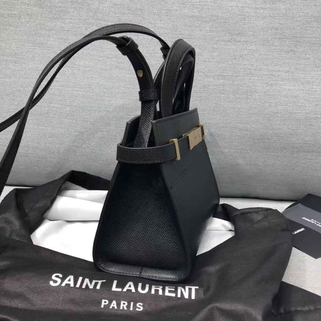 YSSL Manhattan Nano Shopping Bag In Box Black For Women 8in/21cm YSL 5937410SX0W1000