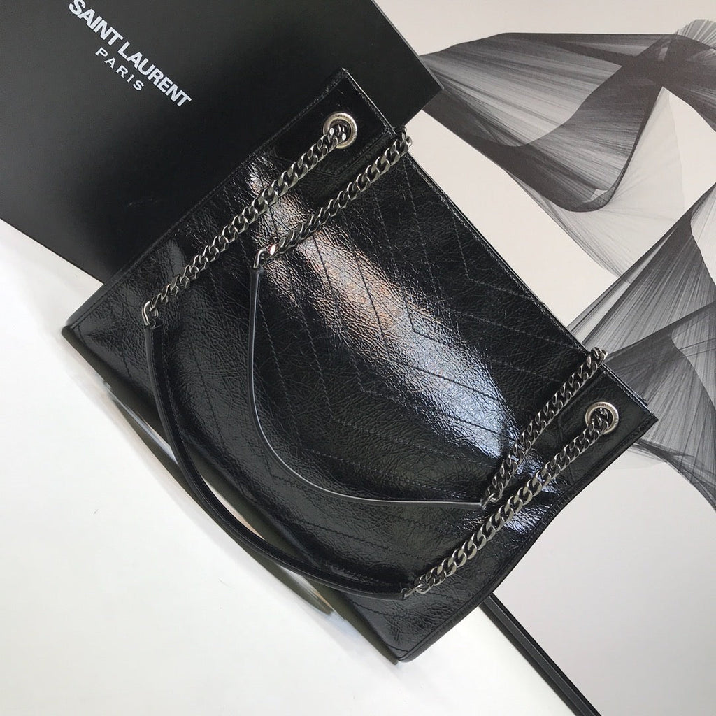 YSSL Niki Medium Shopping Bag Black For Women 12in/32cm YSLÂ 