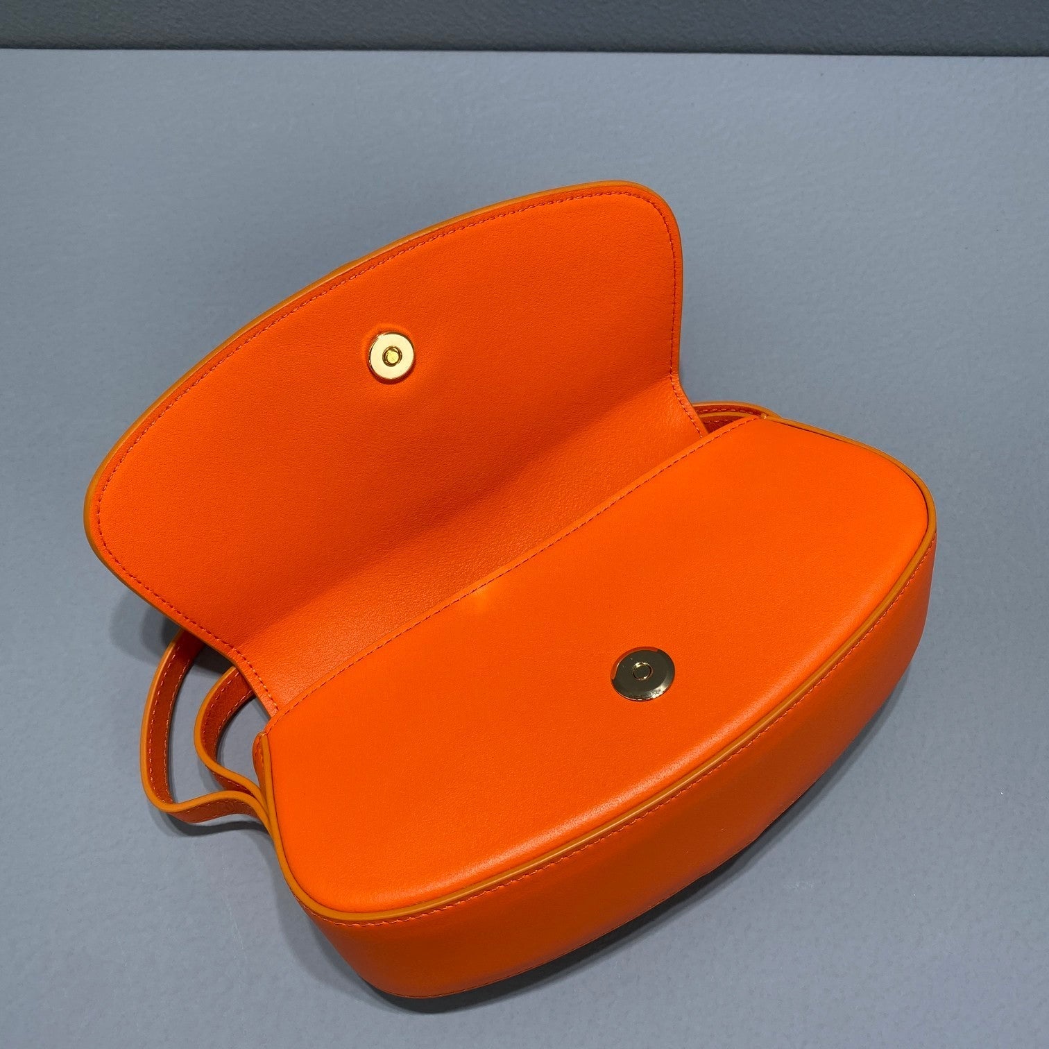 GLAMI Clutch On Strap Orange For Women 7in/18cm