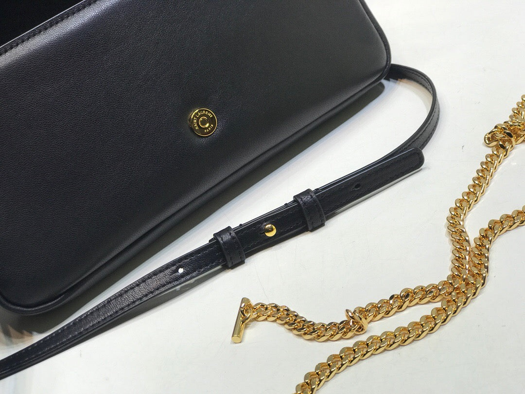 Kate Tassel Small Shoulder Bag Black For Women 10.2in/26cm YSL P00483545