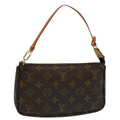 Louis Vuitton Pochette Accessoire  Canvas Clutch Bag