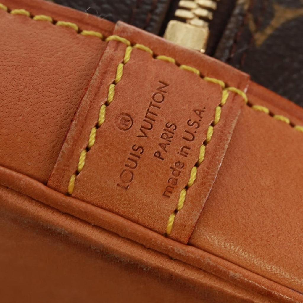Louis Vuitton Alma Handbag Monogram Canvas Brown Canvas Handbag